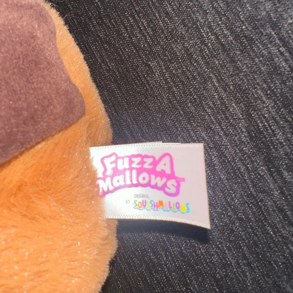 Squishmallows FuzzAMallow 8 Inch Chip Brown Beaver Plush with Flower Crown